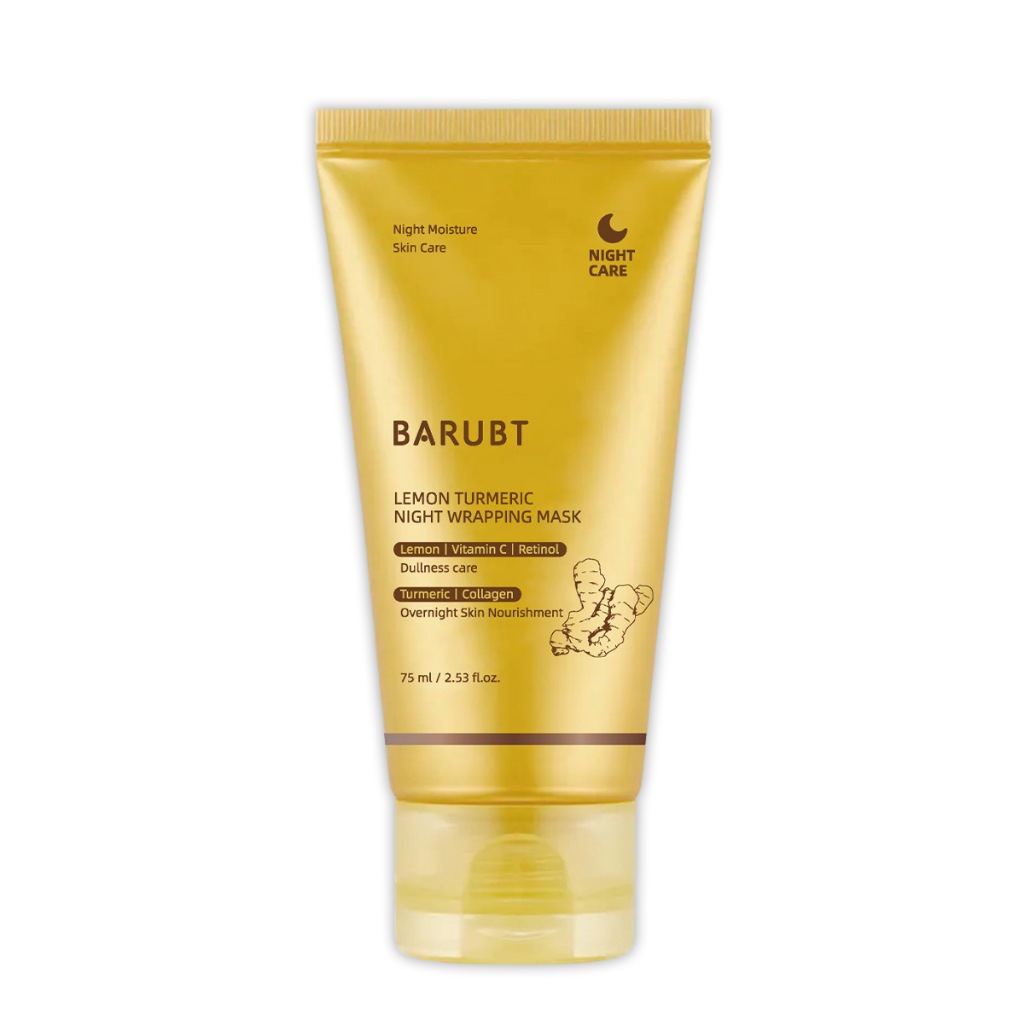 BARUBT Kojic Acid Turmeric Overnight Wrapping Peel Off Mask - บํารุงผิวหมองคล้ํา ไม่สม่ําเสมอ ด้วยคอ