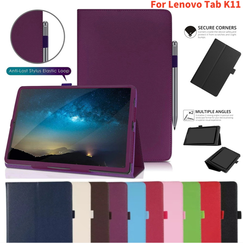 สําหรับ Lenovo Tab K11 TB330FU TB330XU M11 PU หนังสําหรับ Lenovo Tab Xiaoxin Pad 2024 TB331FC