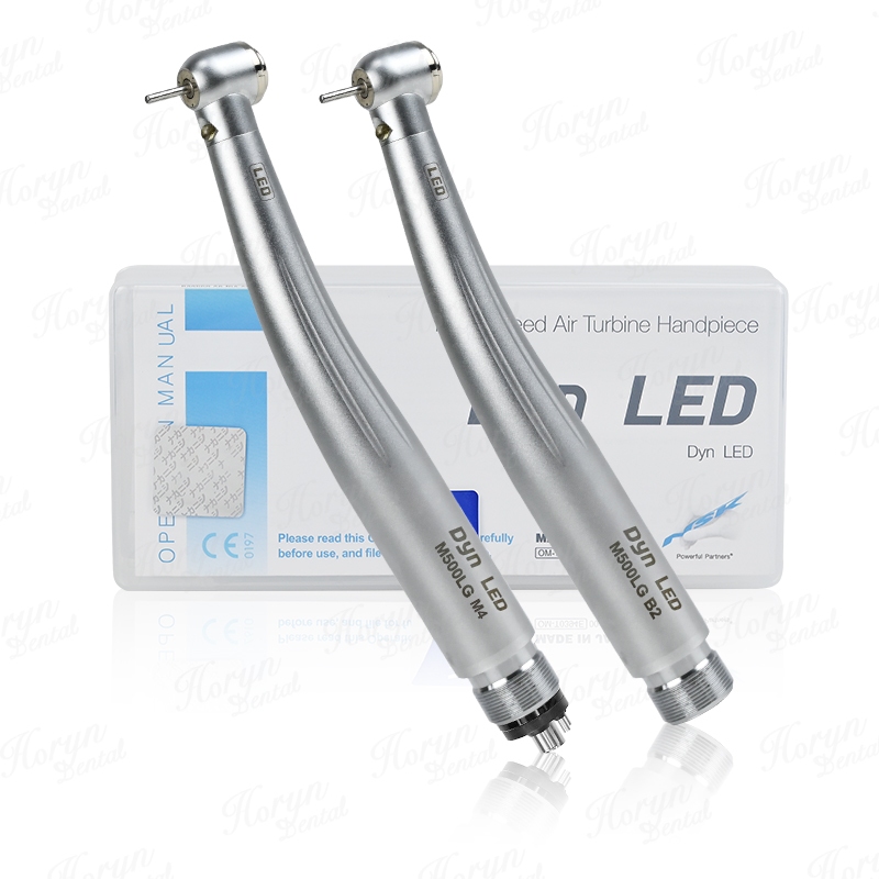 HORYN ทันตกรรม Handpiece ความเร็วสูง DynaLED ประเภทคุณภาพสูง Air Turbine LED Handpiece 2/4 หลุม