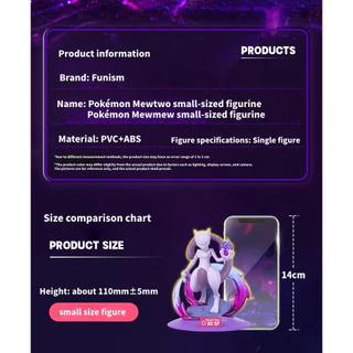 FUNISM Pokemon Mewtwo Twinkmont ตัวเลข Series ตัวเลขกล่องตาบอด Action ของเล่นรูปของขวัญวันเกิดของเล่นเด็ก