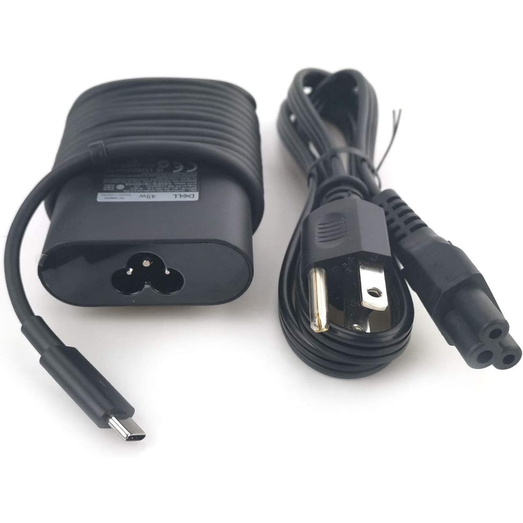 ใหม่ Dell แล็ปท็อปชาร์จ 45W วัตต์ USB Type C (USB-C) AC Power Adapter Include สายไฟสําหรับ Dell XPS 