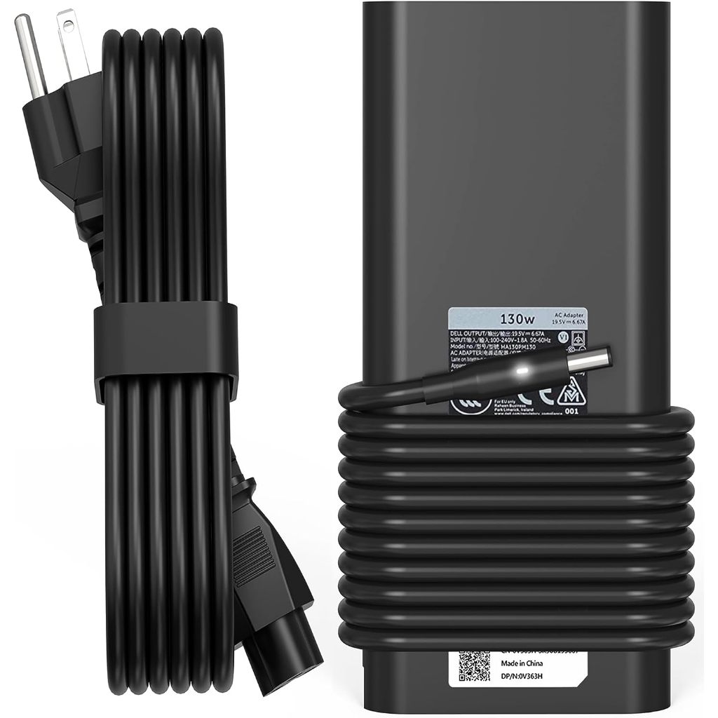 130W อะแดปเตอร์ AC แล็ปท็อปชาร์จสําหรับ Dell XPS 15 7590 9530 9550 9560 9570 Inspiron 7347 7348 7459