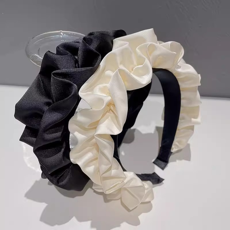 High-EndแถบคาดศีรษะหญิงจีบHeadbandสไตล์ฝรั่งเศส2026ใหม่CandyสีHairpin Headwear
