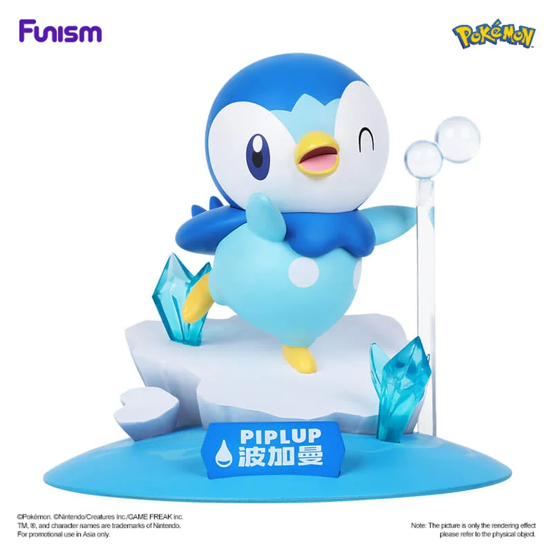 FUNISM Pokemon Piplup Twinkmont ตัวเลข Series ตัวเลขกล่องตาบอด Action ของเล่นรูปของขวัญวันเกิดของเล่นเด็ก