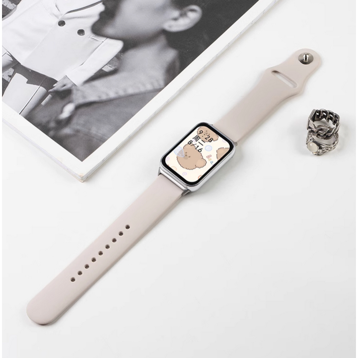 สายนาฬิกาซิลิโคนกีฬาสําหรับ Compatible For Samsung Galaxy Fit 3 สาย สายคล้องคอ สาย Galaxy Fit 3 สําห