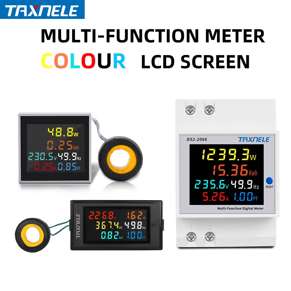 D69-2058 D52-2066 D48-2058 AC 220V AC 110V โวลต์มิเตอร์แอมป์มิเตอร์ Power Factor ไฟฟ้าพลังงานความถี่