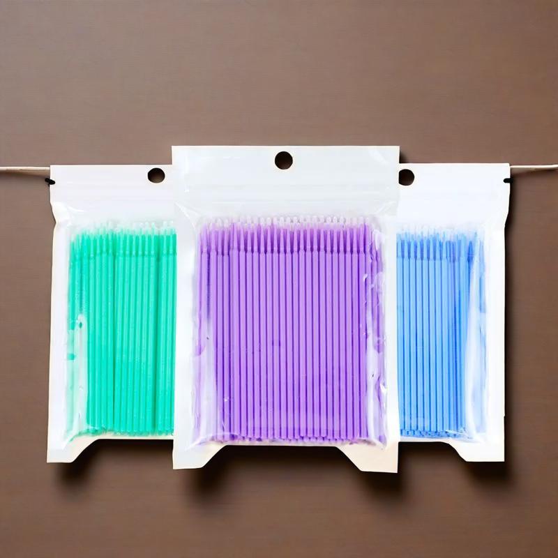 COD  คอลเลกชันของขวัญฟรี 100 ชิ้น Micro Applicator Lash แปรง Oversize Extension เครื่องมือแต่งหน้าเครื่องมือทันตกรรม