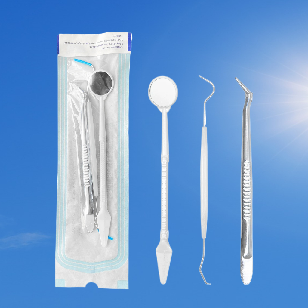 3 ชิ้น/5 ชิ้นทันตกรรมชุดเครื่องมือสแตนเลสทันตแพทย์ชุดปากกระจก Probe Hook Pick Tweezer ชุดทันตแพทย์ Oral Care Kit