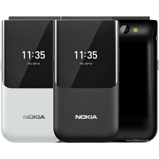 โทรศัพท์ Nokia 2720 Flip 4G Dual Sim 2.8 นิ้ววิทยุ FM บลูทูธ Wifi ฟีเจอร์โทรศัพท์มือถือปลดล็อคโทรศัพ