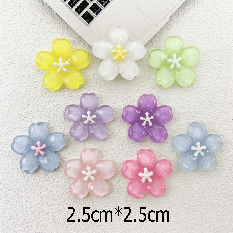 DIY กิ๊บติดผมแบบมีรูรองเท้าแตะเรซิ่น charm อุปกรณ์เสริม crocs charm crocs