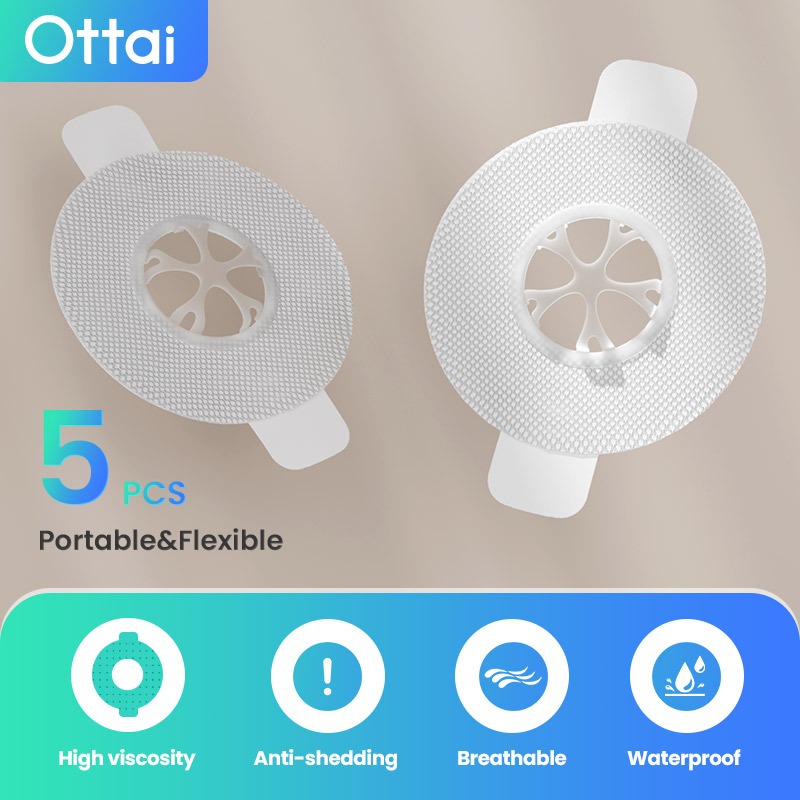 5PCS Anti Slip Pad เทปกาวกันน้ําสําหรับการตรวจสอบกลูโคสต่อเนื่องกาวแพทช์ใช้กับ Ottai M8 CGM