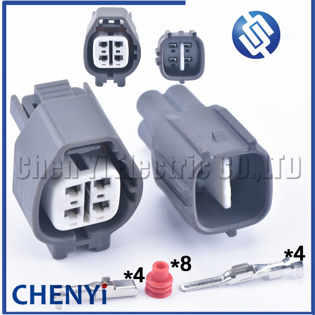 4 ขาหญิงหรือชาย ขั้วต่อกันน้ํารถยนต์ Oxygen Sensor Harness ปลั๊ก 6189-0256 สําหรับ Toyota 90980-11178 90980-11177