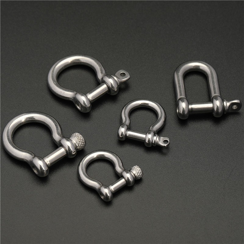 หัวเข็มขัดเกือกม้าสแตนเลสรูปตัว U D หัวเข็มขัดถอดได้ Caibu Link Buckle Quick Release อุปกรณ์เสริมกระเป๋า