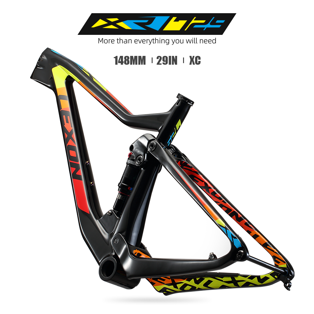 LEXON XR729 Full Carbon XC MTB กรอบ 29er Full Suspension Trail Bike Boost 12x148mm Hub เข้ากันได้กับ