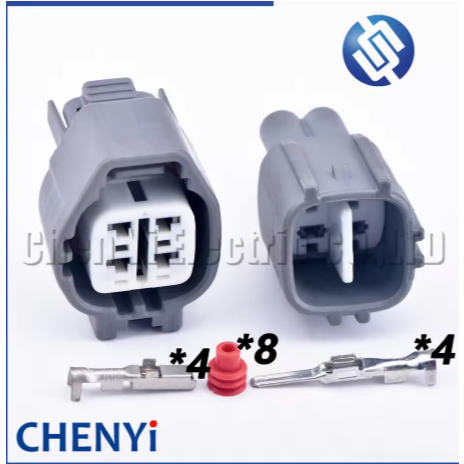 4 Pin ตัวเชื่อมต่อกันน้ําอัตโนมัติ 1JZ-GTE 2JZ-GTE เซนเซอร์ออกซิเจนปลั๊ก 6189-0629 6188-0517 90980-1
