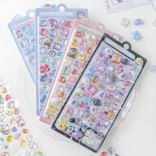 Kawaii 3D สติกเกอร์น่ารักการ์ตูน Deco สติกเกอร์ DIY โทรศัพท์กระเป๋าเดินทางรถจักรยานยนต์แล็ปท็อปกระเป๋าเดินทาง Decal สติกเกอร์