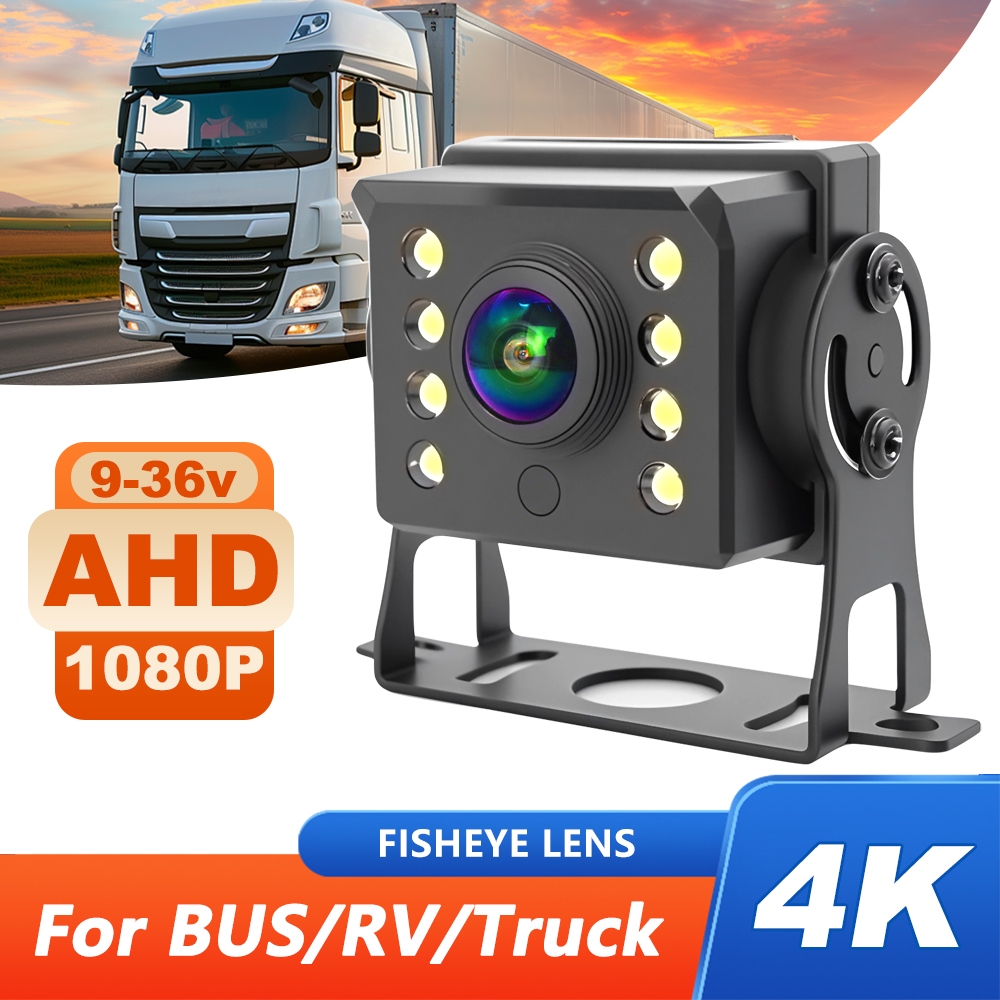 Smartour 8 LED CCD Night Vision HD AHD 1920*1080P รถด้านหลังย้อนกลับสํารอง AHD กล้องสําหรับรถบรรทุกรถบัสรถ 9-36V