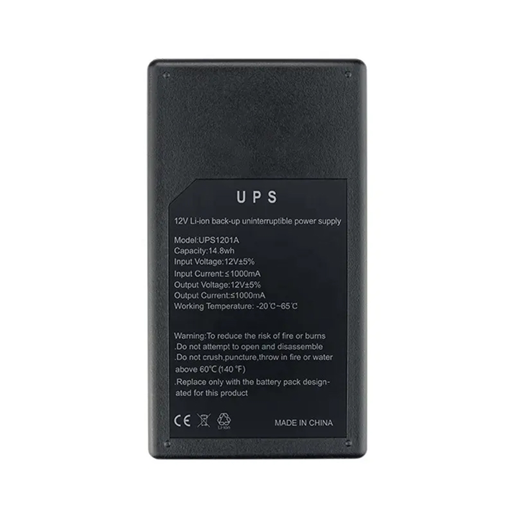 Mini UPS แบตเตอรี่สํารอง 1202A-22.2wh พร้อม 1A 2A 5V-12V สําหรับเราเตอร์ Wifi เฟสเดียว