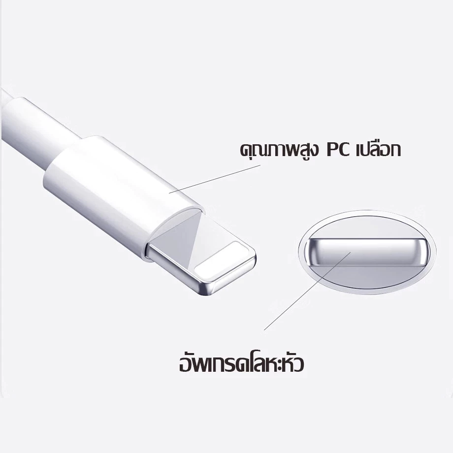 หัวชาร์จ+สายชาร์จเร็ว PD 30W Type-C to Lightning สำหรับ iPhone thumbnail 8