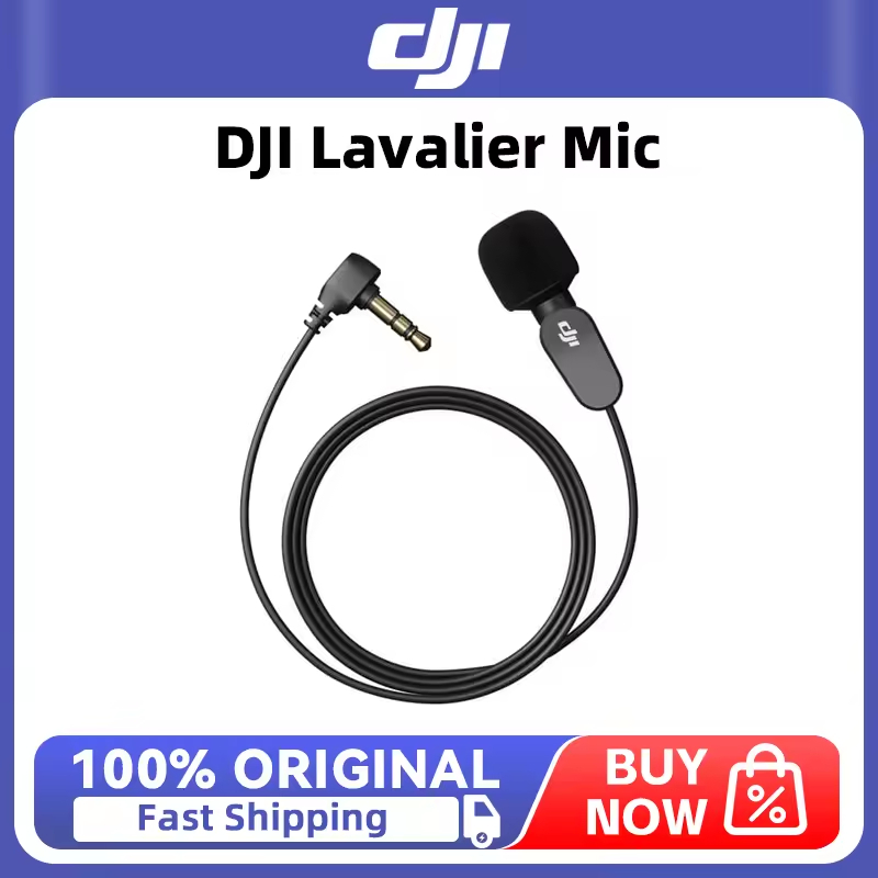DJI Lavalier Mic บันทึกคุณภาพสูง ขนาดกะทัดรัดและปกปิดได้อย่างง่ายดาย ปรับมุม DJI Original อุปกรณ์เสริม Part