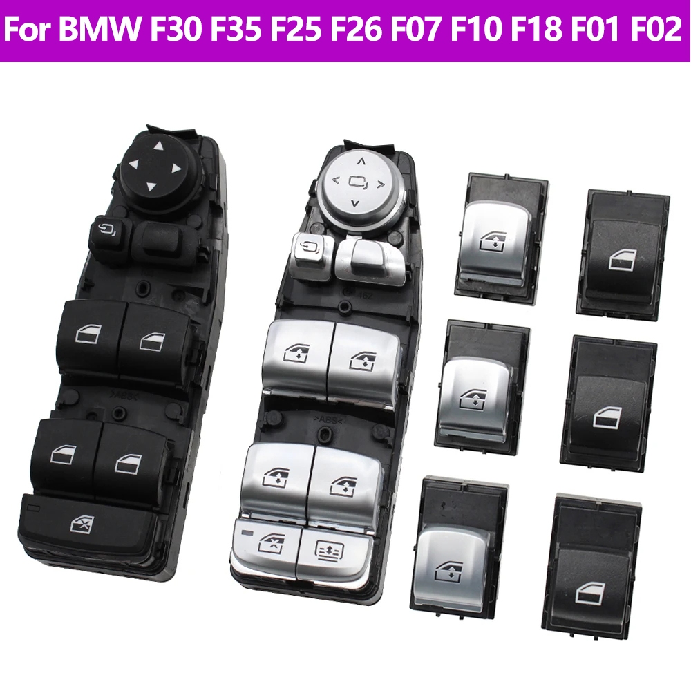 อิเล็กทรอนิกส์ Power Master หน้าต่างยกตัวควบคุมปุ่มควบคุมสําหรับ BMW 3 5 7 X3 X4 F30 F35 F25 F26 F07 F10 F18 F01 F02