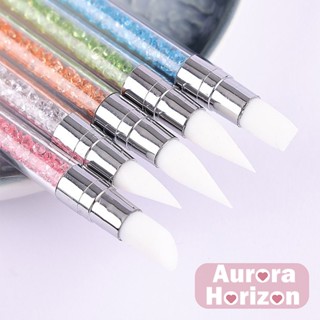 พร้อมส่ง ปากกาซิลิโคน 2หัว พู่กันหัวซิลิโคน ( ชุด 5 ด้าม )  …