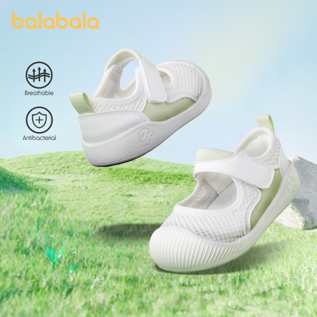 Balabala Walking Shoes รองเท้าแตะสำหรับเด็กทารก มีตาข่าย ระบายอากาศ กันลื่น ~
