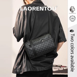 ลาเรนตู กระเป๋าสะพายหนังสําหรับผู้ชายกระเป๋าสะพายข้างนักเรีย…