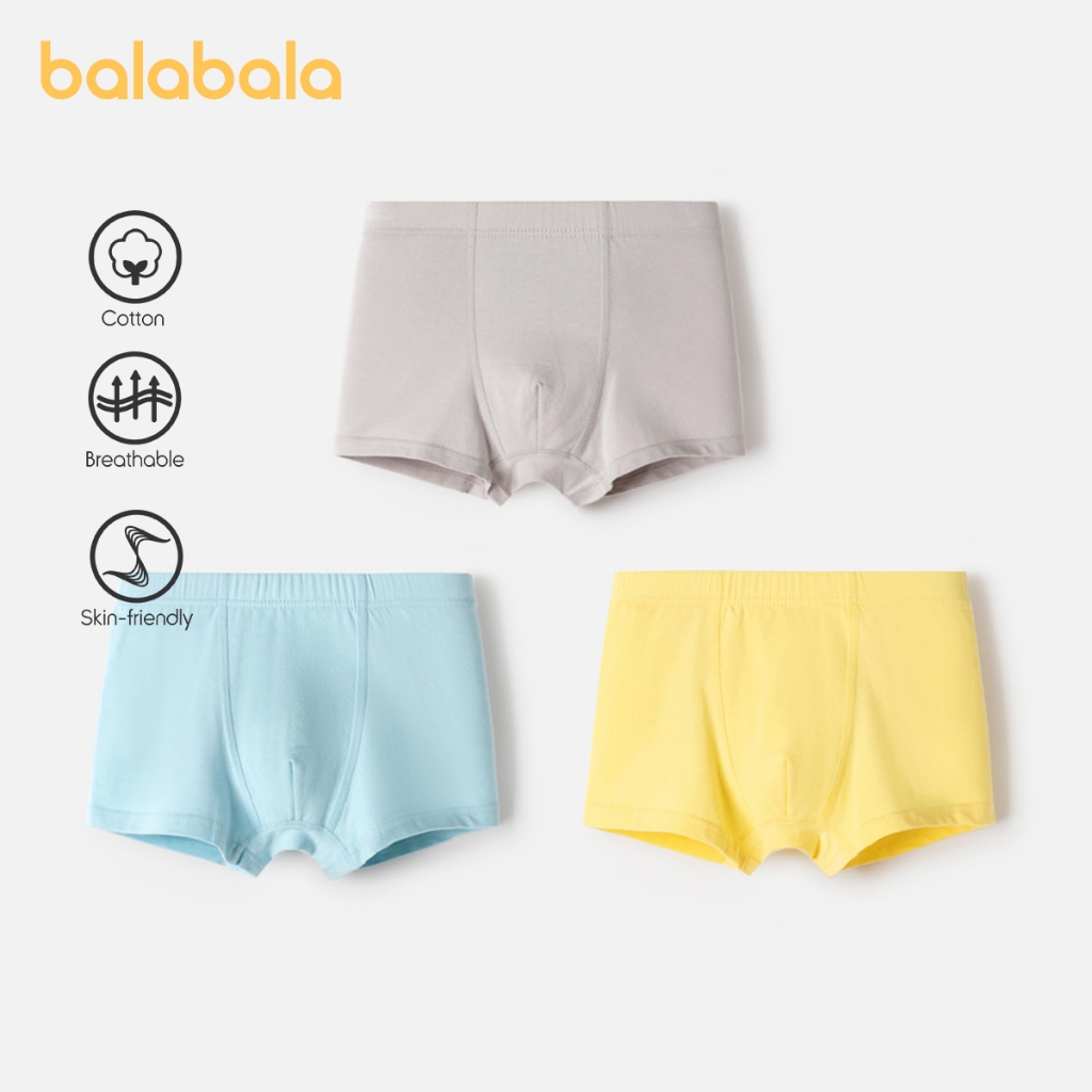 Balabala กางเกงชั้นในขาสั้นสำหรับเด็กผู้ชายและเด็กผู้หญิง