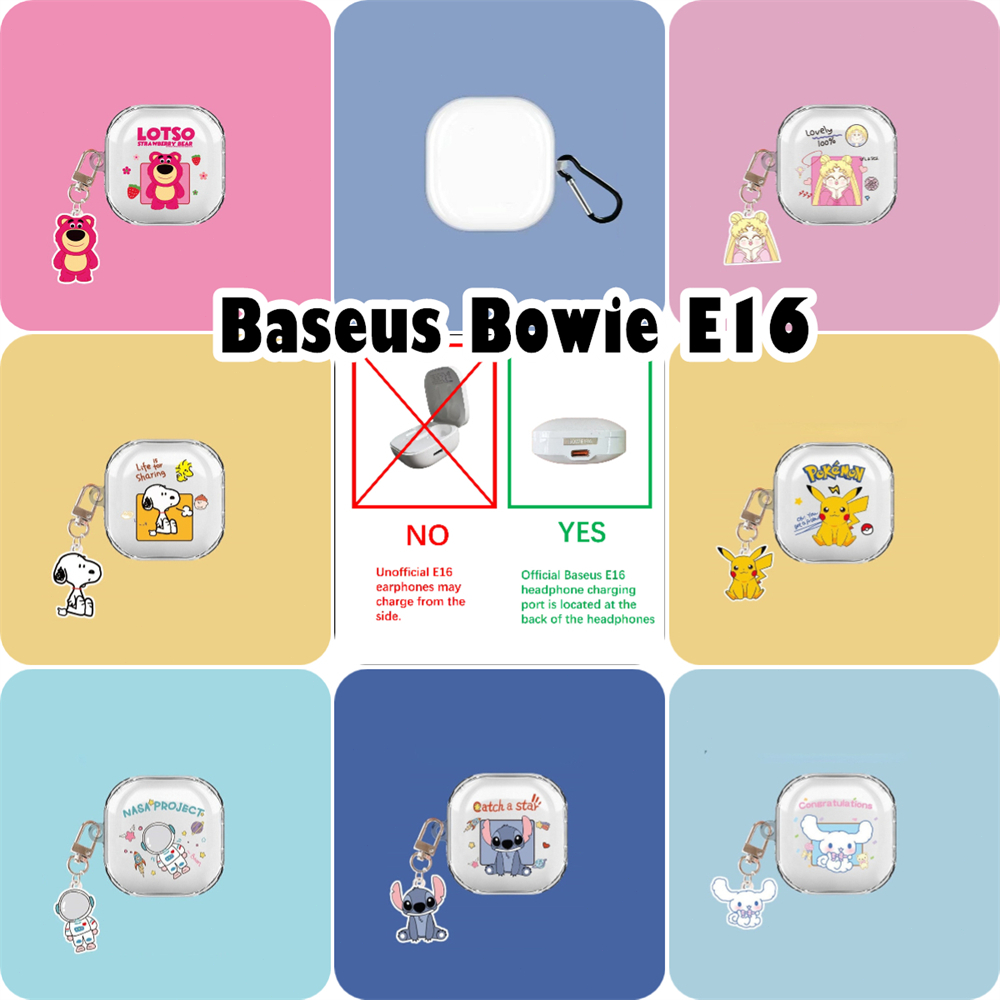 พร้อมส่ง! นําไปใช้กับ Baseus Bowie E16 เคส Case เคสหูฟัง การ์ตูนนวัตกรรม ซิลิโคนนุ่ม เคส เคสหูฟัง