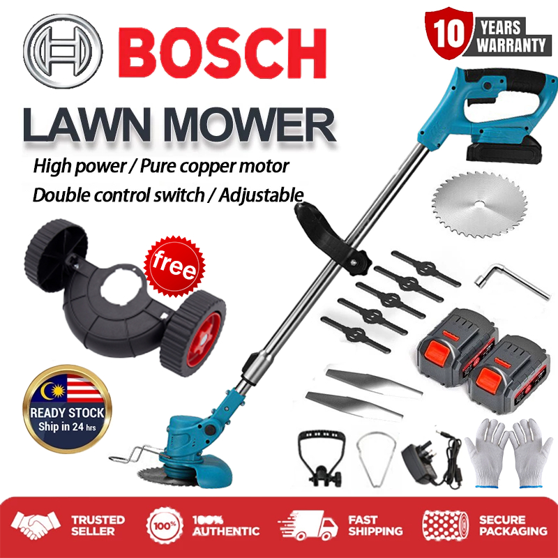 BOSCH 9880VF Mesin ทรัมเป็ต Bateri เครื่องตัดหญ้าไร้สายไฟฟ้าเครื่องตัดหญ้าเครื่องตัดหญ้าเครื่องตัดหญ
