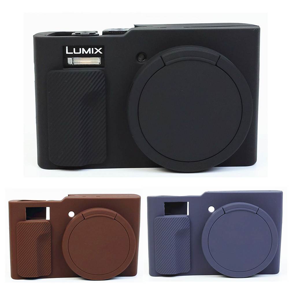 TZ99 ZS99 สําหรับ Panasonic Lumix TZ99 ZS99 ซิลิโคนเกราะผิวกระเป๋ากล้องป้องกันยางฝาครอบ Protector DC