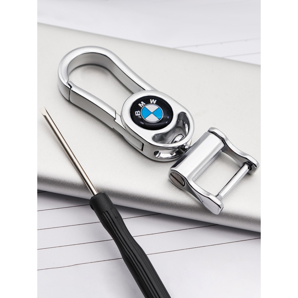 พวงกุญแจรถโลหะ BMW + ไขควงขนาดเล็กสําหรับ BMW 320i 330i 325X1 X3 X5 X6 530Li 520...