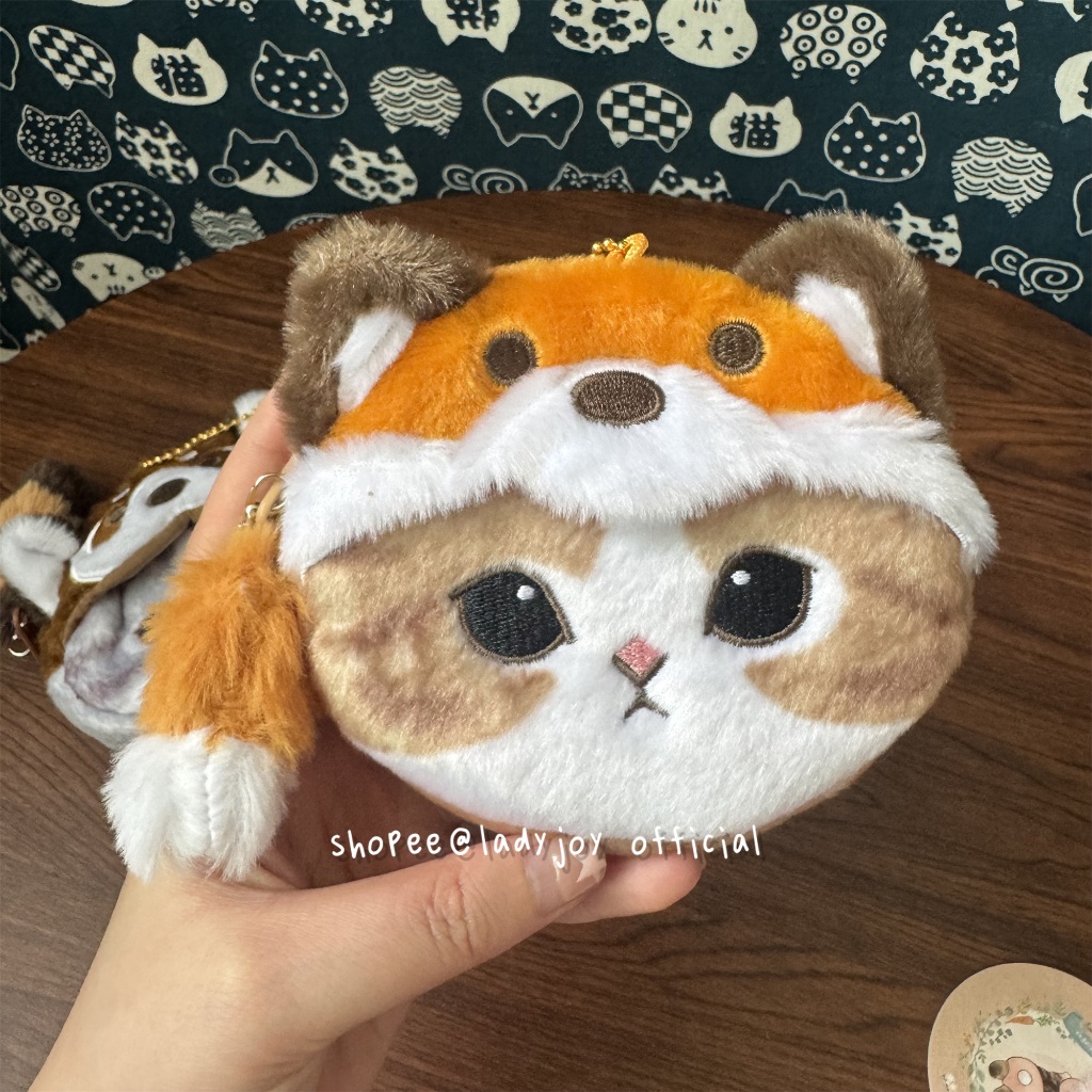 กระเป๋าใส่เหรียญแมว Mofusand ของญี่ปุ่นน่ารัก Shark Cat Storage กระเป๋าพกพา
