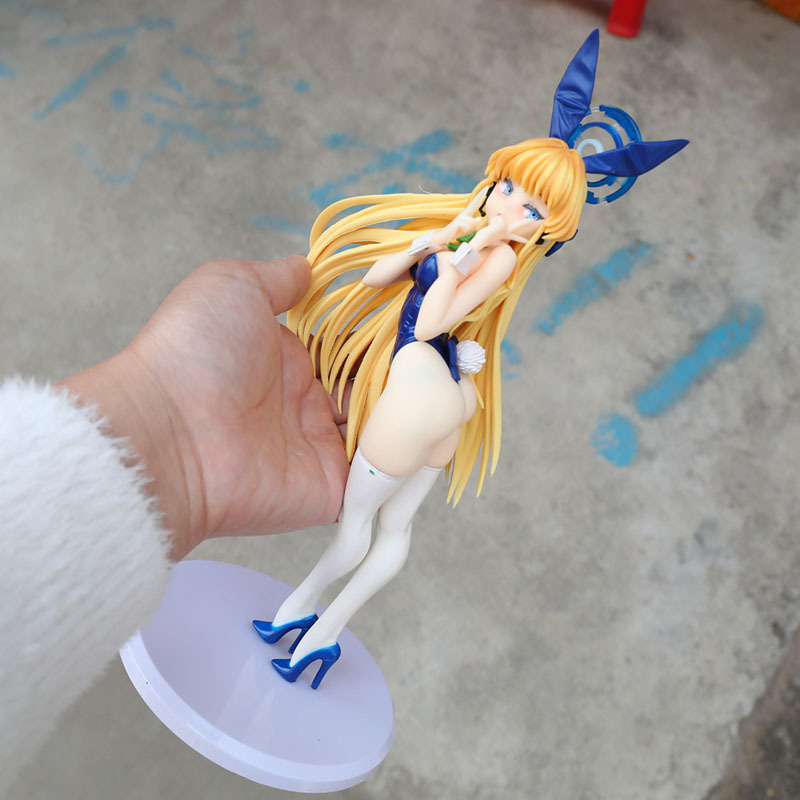 29 ซม.สีฟ้า Archive อะนิเมะรูป Asuma Toki ตัวเลขสาวกระต่ายหุ่นรุ่นรูปปั้นตุ๊กตาคอลเลกชันตกแต่งของเล่น customiz ของขวัญ