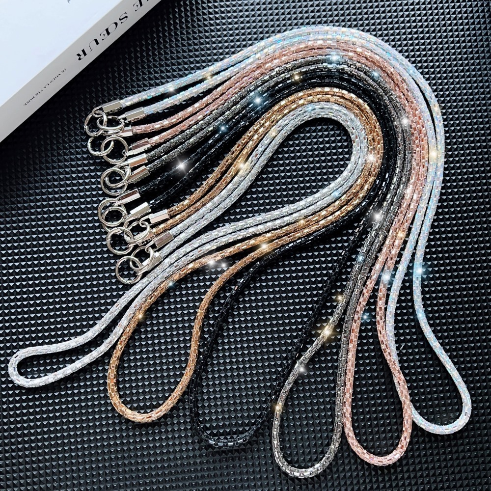 โทรศัพท์มือถือสายยาวเคสโทรศัพท์มือถือ กระเป๋าสะพายข้าง สาย พลอยเทียม