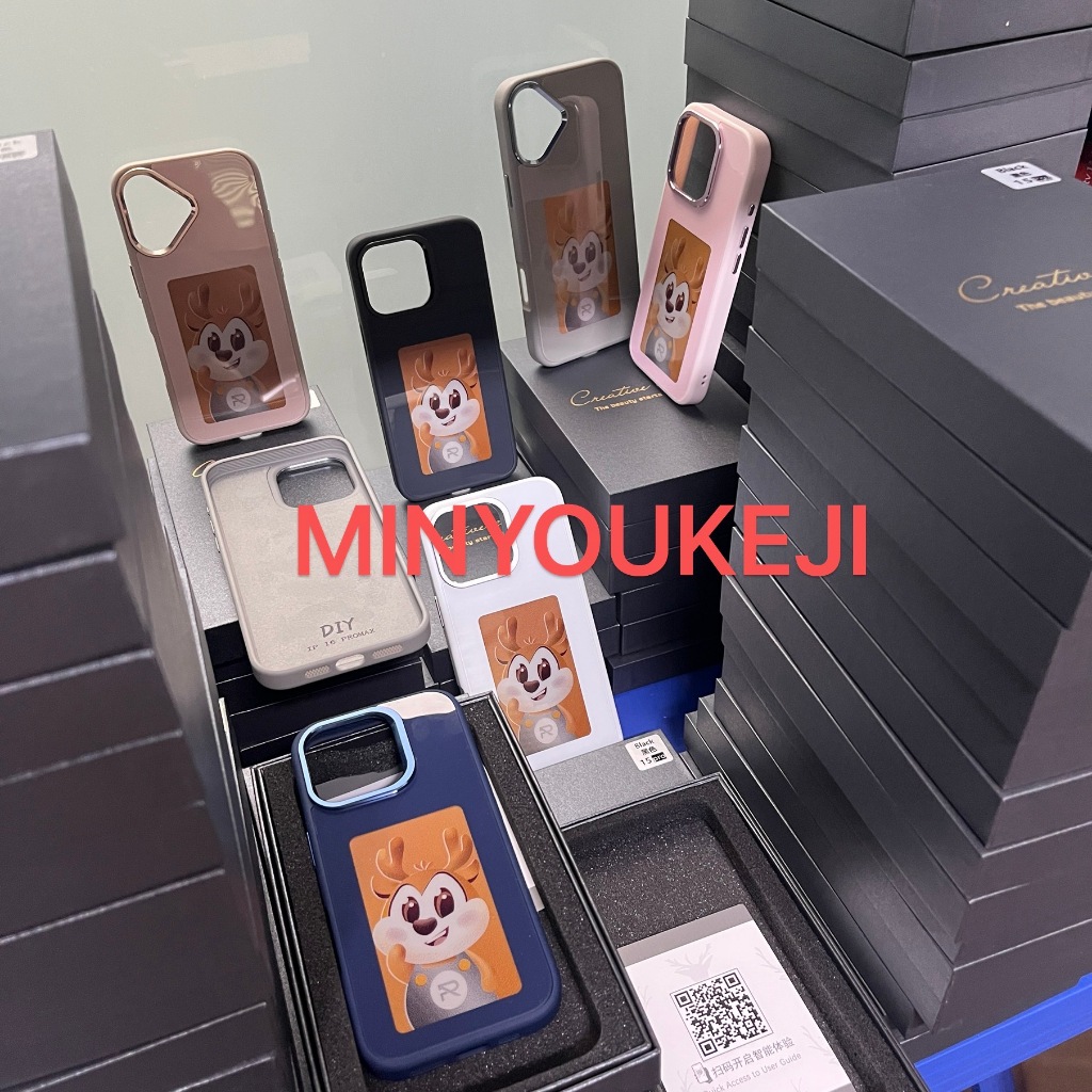 เคสโทรศัพท์หน้าจอหมึก 4 สีอัจฉริยะ,สําหรับ iPhone11~16 pro max,เคสโทรศัพท์ E-Ink ที่ปรับแต่งได้,เคสโทรศัพท์จอแสดงผล NFC,การฉายภาพถ่ายอัจฉริยะ DIY