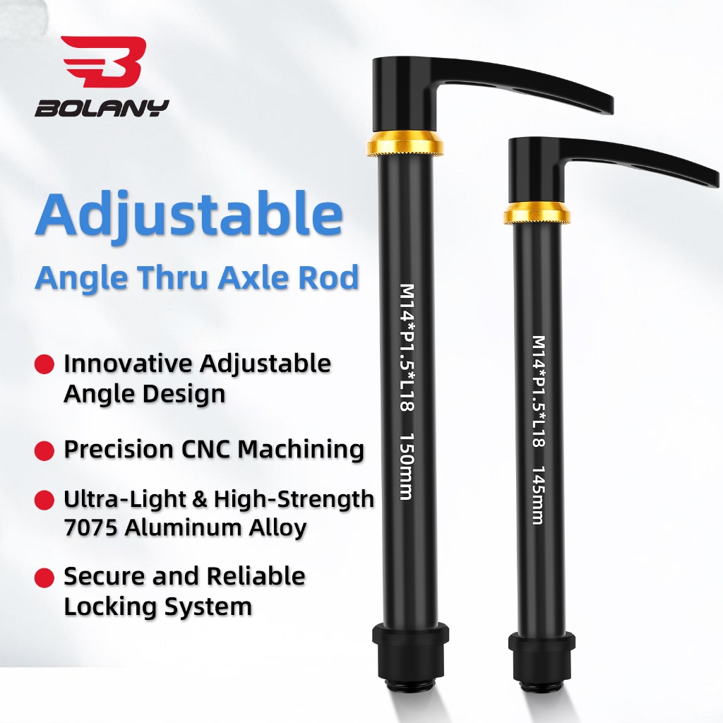 BOLANY อลูมิเนียม Quick Release Thru เพลา Rod สําหรับจักรยานส้อม Suspension 15x145/155 มม. Thru เพลาสําหรับ MTB Boost Hub Cube