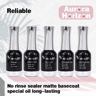 พร้อมส่ง Venalisa เบส ท็อป primer base coat เคลือบเล็บเจล tempering top coatเบสโค้ท rubber matter topท็อปโคทเล็บ สีเล็บเจล ปริมาณ 12 ml