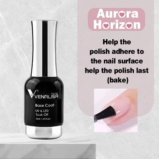 พร้อมส่ง Venalisa เบส ท็อป primer base coat เคลือบเล็บเจล tempering top coatเบสโค้ท rubber matter topท็อปโคทเล็บ สีเล็บเจล ปริมาณ 12 ml