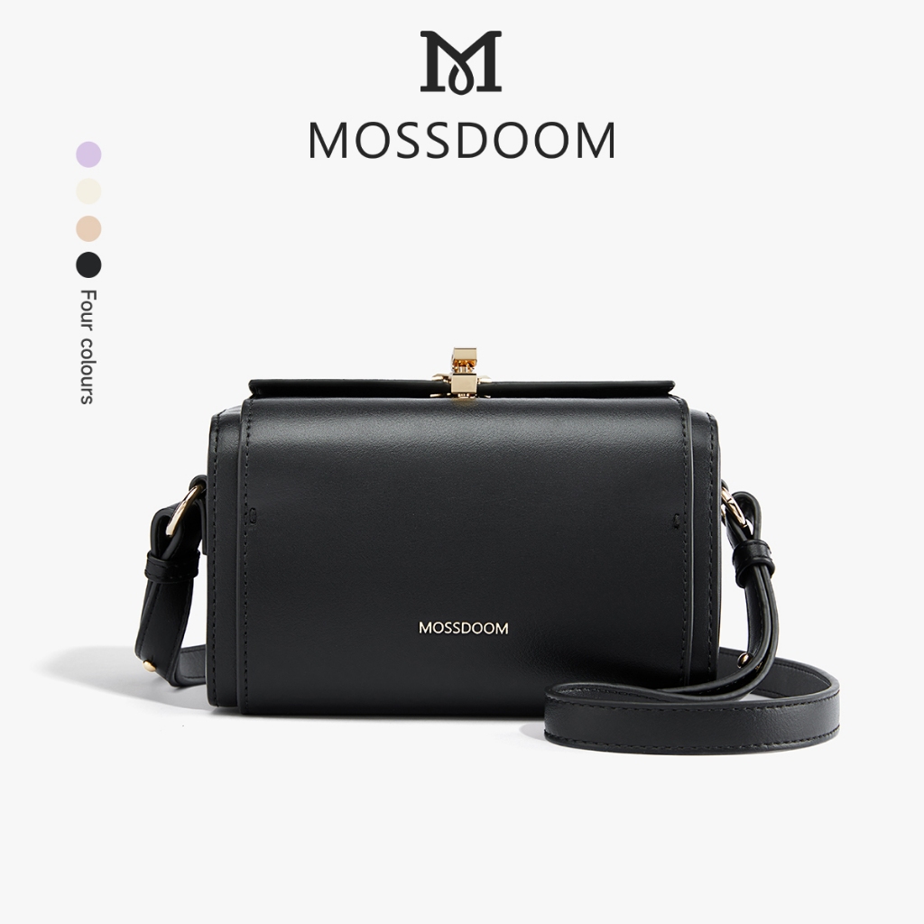 【Special off】MOSSDOOM Bexley Bag กระเป๋าสะพายไหล่ผู้หญิง ทรงกล่อง เเข็งเเรงทนทาน มัลติฟังก์ชั่นจุของได้เยอะ