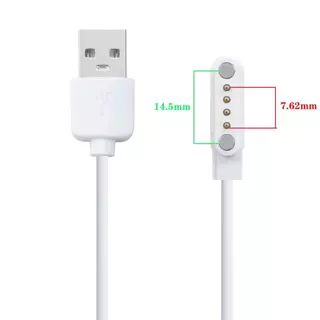 4Pin 7.62 มม.Spacing สายชาร์จแม่เหล็กสําหรับนาฬิกาสมาร์ทนาฬิกาข้อมือคั้นน้ําผลไม้ USB Power Charger
