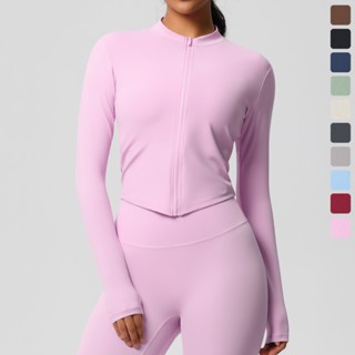 Nessaj Yoga Top Women Slim Fit Long Sleeved Sports Jacket Ru…