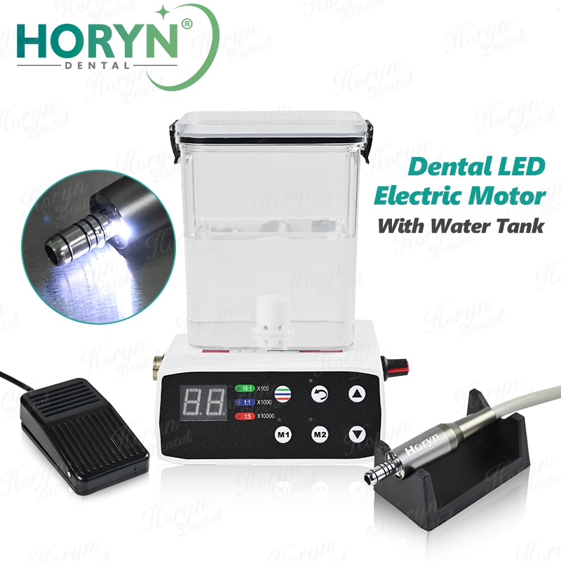 HORYN ทันตกรรม LED มอเตอร์ไมโครไฟฟ้าแบบไม่มีแปรงพร้อมถังเก็บน้ําสเปรย์ภายใน 2/4 หลุมพอดี 1:1/1:5/16:1 Handpiece ราคา ถูกที่สุด ดีลบีเคเค แกลเลอรีภาพที่ 2