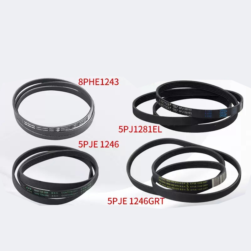 เหมาะสําหรับ 1 ชิ้น Siemens Bosch สายพานมอเตอร์กลองเครื่องซักผ้า 5PJE1255/1281/1189/1243/1252 ttc