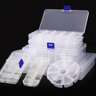 หลายขนาดช่องโปร่งใสกล่องเก็บพลาสติกกล่องเก็บเครื่องประดับสํา…