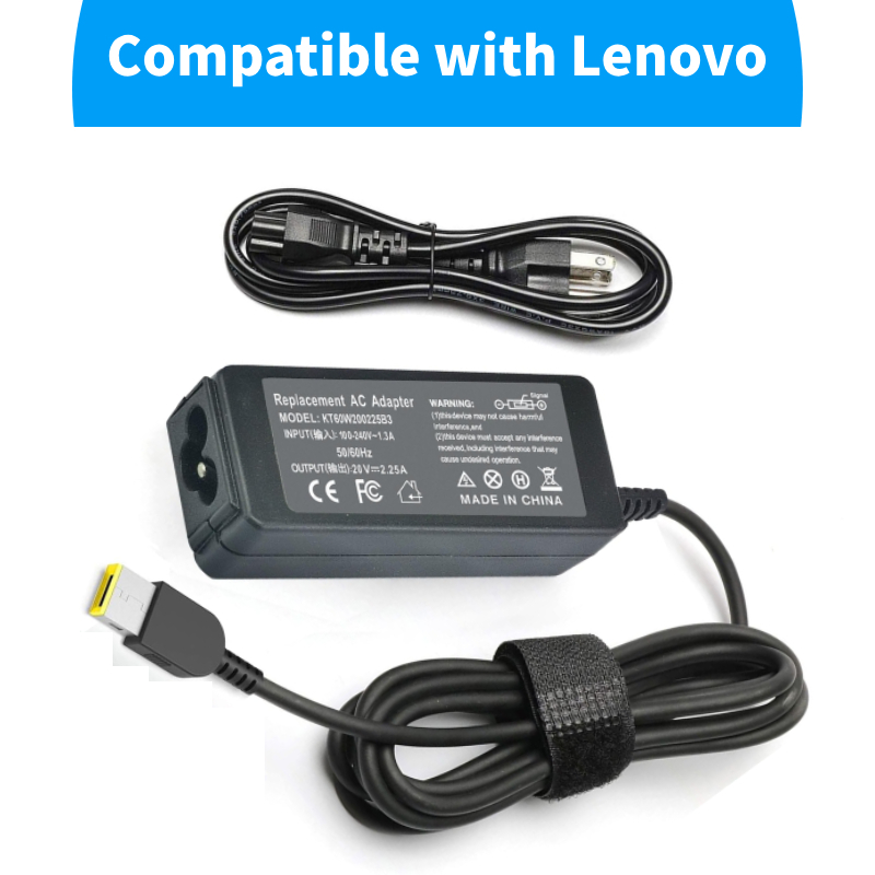 ThinkPad แล็ปท็อปชาร์จ 45W 20V 2.25A Slim Tip AC อะแดปเตอร์ ADLX45NCC3A สําหรับ Lenovo ThinkPad X230s X240 X240S X250 X260 X270 T440 T440S