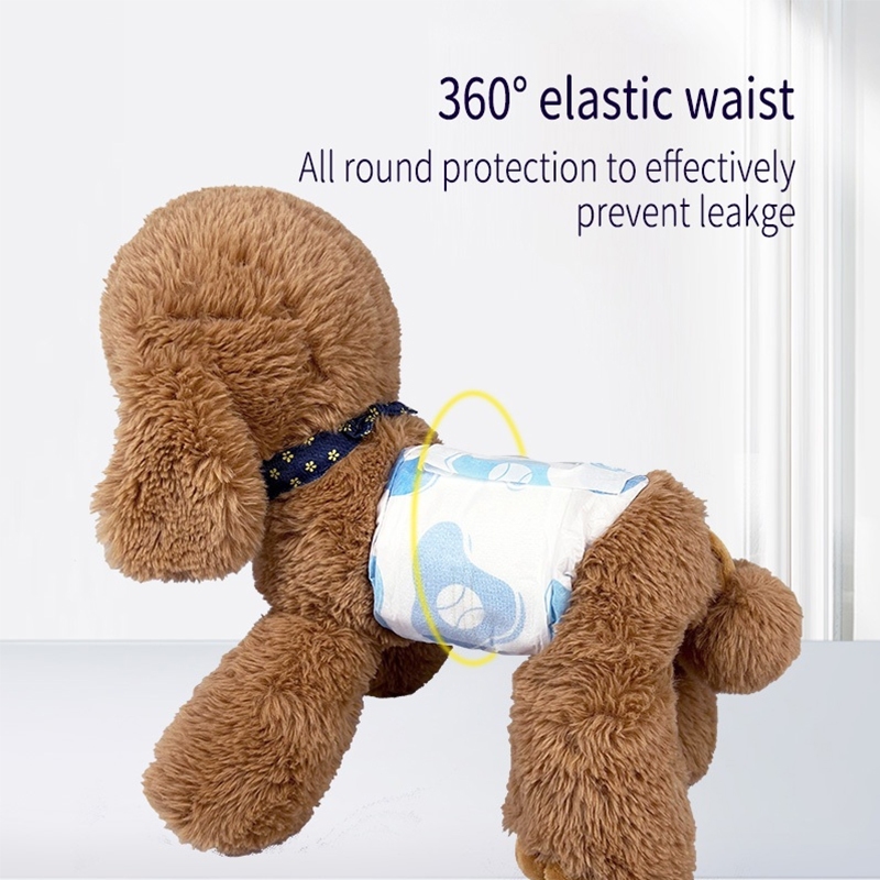 ซื้อ 1 แถม 1 ฟรี แพมเพิสหมาโอบิสุนัขตัวผู้ผ้าอ้อมสุนัขผ้าอ้อมสุนัขชายและหญิง แก้ปัญหาขี้สุนัขและประจำเดือน - รูปที่ 4