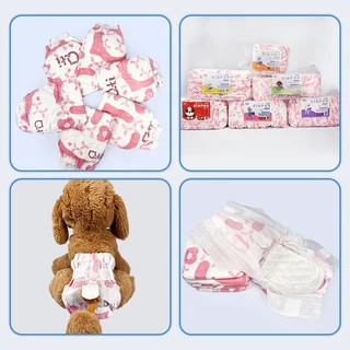 ซื้อ 1 แถม 1 ฟรี Qti ผ้าอ้อมสุนัขสัตว์เลี้ยง ผ้าอ้อมสำเร็จรูป ลูกสุนัขผู้ชาย ลูกแมว ผ้าอ้อม XS S M L XL