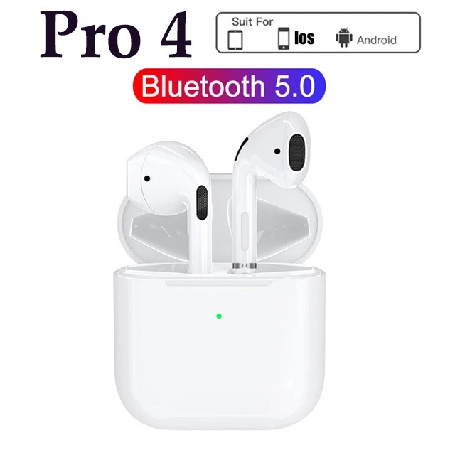 หูฟังบลูทูธไร้สาย 2026 Pro 4 TWS InPods สําหรับ Android และสมาร์ทโฟน